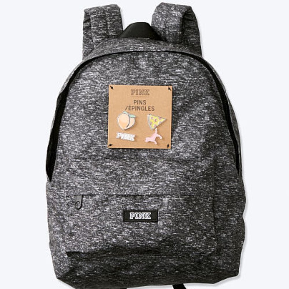 PINK MINI BACKPACK WITH PINS